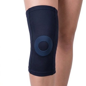 Genouillère de sport personnalisée en nylon respirant et élastique, genouillères de compression en néoprène pour le basketball, soutien sportif - Product Image 2