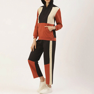 Conjunto Deportivo Premium para Mujer, Sudadera de Cuello Redondo y Pantalones Jogger, Ropa Casual para Estar en Casa, Conjunto Deportivo para Fitness al por Mayor - Product Image 1