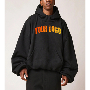 High Quality 100% Cotton Winter Extreme Oversized Super Premium Heavyweight Stonewashed Zipper-Up Embroidered Hoodie <b>Pullover</b> - Product Image 1