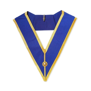 Collar de Regalia de Lujo con Bordado de Hilos de Oro para Logia Masónica, Collar Ceremonial de Alta Calidad para el Mercado del Reino Unido - Product Image 2