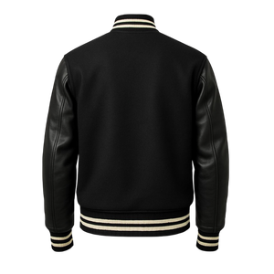 Veste universitaire en laine mélangée de qualité supérieure avec doublure en polaire douce, patch en chenille personnalisé, veste de style Letterman pour uniforme universitaire - Product Image 5