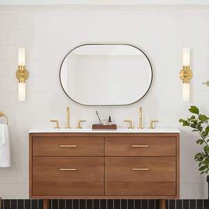 Wall Decoration Modern <b>Mirror</b> <b>Frame</b> Glass Iron and MDF Material Brass Antique American Style <b>Mirror</b> Handmade Customized in Bulk - Product Image 3