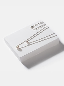 Un elegante collar hecho con auténtica plata de ley 925 y adornado con perlas elegantes, perfecto para el uso diario. - Product Image 5