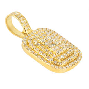 Pendentif Hip-Hop en Moissanite Taille Baguette Glacée, Argent 925 Plaqué Rhodium, Breloque Géométrique, Cadeau de Luxe, Bijou Unisexe pour Usage Quotidien - Product Image 4