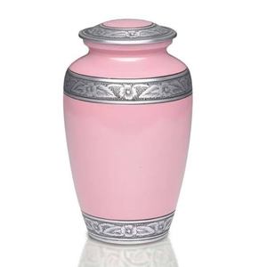 Urne funéraire en métal biodégradable de style américain, gravée sur mesure, couleur personnalisée, pour cendres humaines adultes, capacité de 200 pouces cubes - Product Image 1