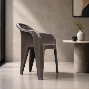 Chaise en plastique moderne, design diamant, non pliable, empilable, ergonomique, imperméable, pour solutions de salon - Product Image 5