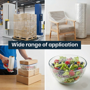 Transparent <b>Stretch</b> Film Wrapping Roll 12 Inch x 550 Meter | Packaging & Moving Film | Poly <b>Stretch</b> <b>Wrap</b> Roll - Product Image 3