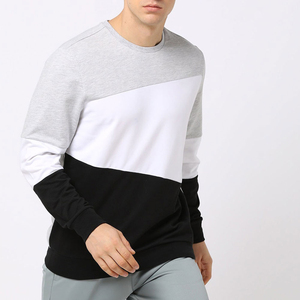 <b>Men</b> Crew Neck Fleece <b>Sweatshirt</b> Long Sleeve Solid Pullover Casual Soft Comfortable Ribbed Cuff Everyday Fashion Top 100% Cotton - Product Image 2