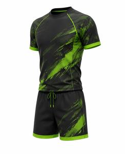 Camiseta de Natación para Hombre, Manga Larga, Estampado de Camuflaje Negro, Secado Rápido, Transpirable, Ecológica, con Detalles de Rayas Blancas, Protección Anti-UV - Product Image 3