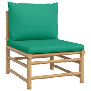 Canapé de jardin en bambou naturel, chaise d'extérieur verte et écologique - Product Image 2