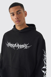 Men Custom Designed Logo Heavyweight Thermal Zipper-<b>Up</b> Oversized French Terry 380 410gsm 100% Cotton Winter Hoodie - Product Image 3