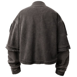 Camiseta de Algodón de Doble Capa para Hombre, Manga Larga, Casual, Suave y Transpirable, Personalizable, Venta al Por Mayor - Product Image 2
