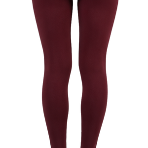 Pantalones de equitación para mujer color burdeos, de cintura alta, elásticos, con agarre completo en el asiento, para entrenamiento, competición y deporte. - Product Image 4