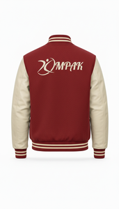 Vêtements classiques de style américain pour lycée avec manches en cuir et patchs brodés – Vente en gros - Product Image 6