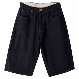 Classic Cotton <b>Men</b> <b>Jeans</b> Jorts With <b>Relaxed</b> <b>Fit</b> Mid Rise With Pocket Design For Outdoor Street Daily Activities - Product Image 1