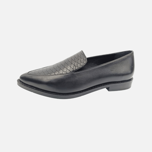 Zapatos Formales de Hombre Sin Cordones, Parte Superior de Cuero CP Crust con Estampado de Cocodrilo, Suela de Goma, Punta Cerrada, Antideslizantes, para Oficina y Carrera Profesional - Product Image 4