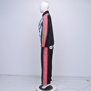 Survêtement sportif unisexe d'hiver à manches longues, motif uni, col à capuche, respirant, écologique, coupe-vent, polyester, grande taille - Product Image 4