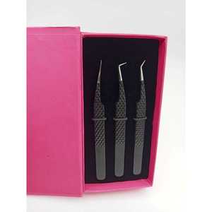 Premium Stainless Steel Lash Applicator <b>Tweezers</b> Professional <b>Eyelash</b> Extension Precision Tool for Experts - Product Image 1