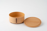 Support à thé en bois de cèdre naturel, plat à bonbons avec couvercle, Magewappa japonais, artisanat traditionnel, écologique, Kurikyu Japon