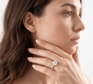 Anillo de Compromiso con Diamante de Corte Redondo, Clásico para Mujer, Diamantes Cultivados en Laboratorio - Product Image 6