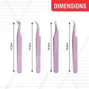 Pinzas Profesionales de Precisión para Pestañas de Acero Inoxidable Kaamir Instruments KI-LT-2644 10mm con Mango Cómodo y Punta Suave para Cejas - Product Image 5