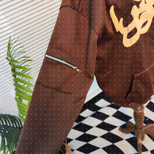 Sudadera con capucha para hombre, estilo muy demandado, con estampado puff, para uso urbano, ligera, de secado rápido, con estampado puff, básica, mezcla de algodón. - Product Image 4