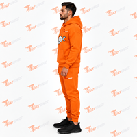 Survêtement surdimensionné personnalisé en coton épais et néoprène, ensemble sweat-shirt et pantalon de survêtement vierges, survêtements oversize pour hommes