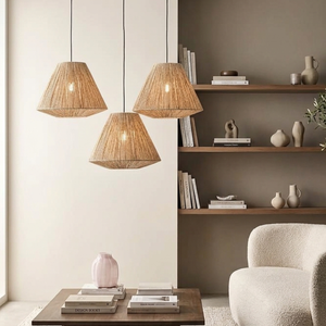 Cubierta de luz colgante decorativa de pantalla de ratán hecha a mano sostenible venta al por mayor duradera ligera de Vietnam - Product Image 5