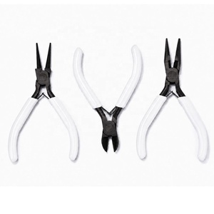 Stainless Steel Jewelry Pliers <b>Set</b> With <b>Pink</b> Purple Blue Handles For DIY Beading Wirework Craft <b>Tools</b> - Product Image 6