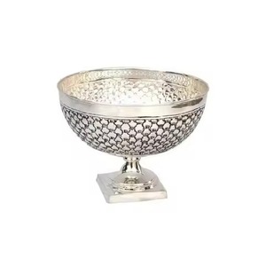 Elegante Tazón de Servir de Metal para Comedor, Tazón de Acero Inoxidable para Alimentos, Vajilla Elegante para Mesa de Cocina, Plato para Servir Ensaladas y Frutas - Product Image 5