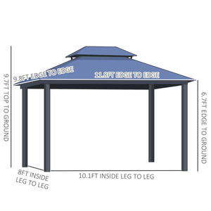 Gazebo/Pergola da Giardino con Tettoia per Ombra e Comfort all'Aperto - Product Image 3