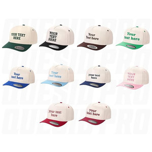 Customizable Two Tone Snapback Baseball <b>Cap</b> Personalized Embroidered Logo <b>Hat</b> Design Your Own Custom <b>Hats</b> for Men Women OEM ODM - Product Image 4