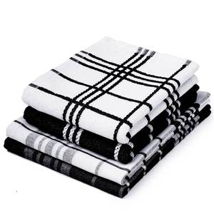 Serviettes de cuisine en coton écologiques super absorbantes et légères, chiffons à vaisselle réutilisables multi-usages avec logo personnalisé - Product Image 2