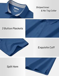 Camisetas Polo de Hombre de Diseño Personalizado de Alta Calidad, Camiseta Polo de Manga Corta para Primavera/Verano, 100% Algodón, Camisetas de Manga Corta para Hombre - Product Image 3