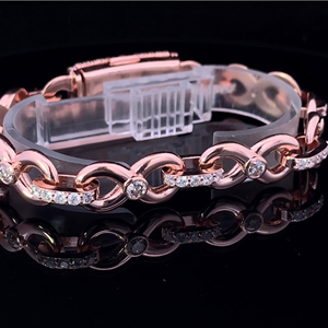 สร้อยข้อมือเพชรเทียมทรงเหลี่ยมบริลเลียนท์ 14 มม. รุ่น Iced Jewelz Luxury สำหรับทั้งชายและหญิง ได้รับการรับรองจาก IGI ทอง 10K ดีไซน์หรูหรา เหมาะสำหรับงานแต่งงานและงานเลี้ยง - Product Image 2