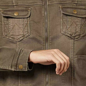 Chaqueta de Mezclilla Vintage para Hombre, Estilo Formal y Urbano, Bordada, 100% Algodón, Invierno, con Botones, Servicio OEM Disponible - Product Image 6