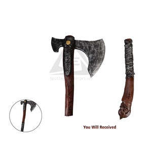 Hache à barbe de qualité supérieure avec manche en bois, faible MOQ, vente en gros, service OEM, style unique, prête à l'emploi - Product Image 2