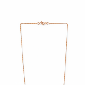 Collar con Colgante de Concha de Diamante Chapado en Oro Rosa sobre Plata de Ley 925 Revalia, Cadena de Caja, Elegante y Minimalista, para Mujer, Boda, Fiesta - Product Image 4