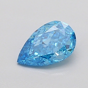 Diamant de laboratoire CVD de 0,50 ct, taille poire, bleu vif fantaisie, pureté VS1, en vrac, pour la fabrication de bijoux - Product Image 1