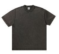 Camisetas Gráficas de Hip Hop con Logotipo Personalizado DTG, 100% Algodón Tejido, Estilo Desgastado, Banda de Rock, Alta Calidad, Lavado Ácido, 260 g/m², Talla Grande