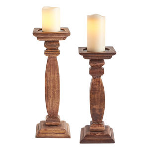 Supports de bougies de Noël en bois faits à la main, imprimés sur mesure, pour la décoration de la maison, lanternes élégantes, pots pour la table du salon - Product Image 6
