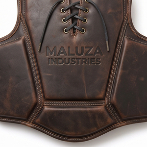 Protège-poitrine de boxe personnalisé MALUZA INDUSTRIES avec logo, rembourrage EPE, protection des côtes, armure de sparring pour le kickboxing, protection corporelle multi-couches pour l'entraînement - Product Image 3