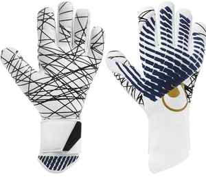 Guantes de Portero de Cuero de Estilo Moderno, Transpirables, Color Negro, Alta Calidad de Roziv Sports - Product Image 3