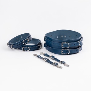 Bulk Genuine Leather Restraints 16Pcs Sets High Quality <b>Bondage</b> <b>Kit</b> Full Grain Fetish Restraints Sets RTTS-0005 - Product Image 2