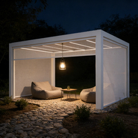 Kits de système OEM en aluminium électrique de protection contre les intempéries Tingmeihaoting, pergola en aluminium de jardin