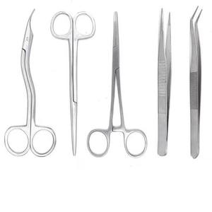 8-Piece Stainless Steel Manual Student Dissection Surgical Hemostat Scissor Instrument Set Zipper <b>Case</b> for By Grip Surgical - Product Image 4