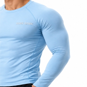 <b>Men's</b> <b>Compression</b> <b>Shirt</b> Quick Dry Soft Stretch Active Power Flexible Motion Athletic Fit Moisture Wicking Breathable Athletic - Product Image 6