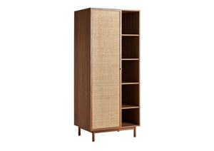 Khan Eco-Friendly Durable Freestanding Modern Solid Wood Cupboard Clean-Line Design Natural Finish Wardrobe Storage Bedroom - Product Image 2