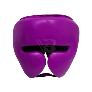 Casque de boxe Muay Thai en cuir synthétique de haute qualité avec logo personnalisé, protège-tête personnalisé pour l'entraînement et la compétition, prix de gros - Product Image 3