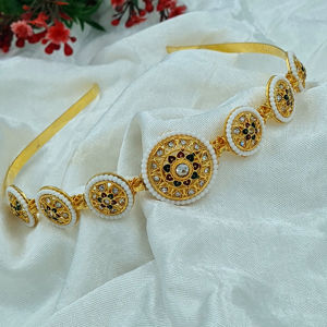 เครื่องประดับคาดผมแฟชั่นทำด้วยมือสุดพิเศษสำหรับผู้หญิงเจ้าสาวงานแต่งงานงานปาร์ตี้เทศกาลออกแบบชาติพันธุ์แบบดั้งเดิมขายส่ง - Product Image 1